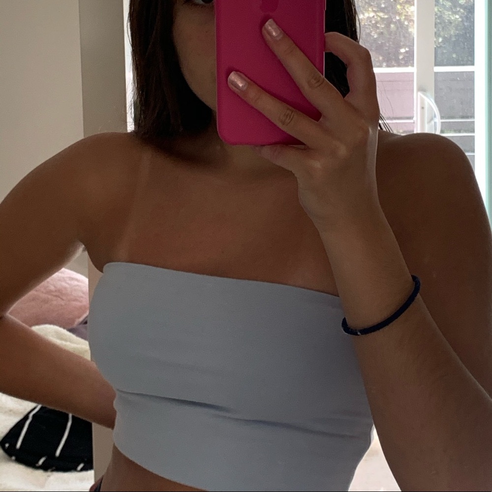 Blue Brandy Melville tube top